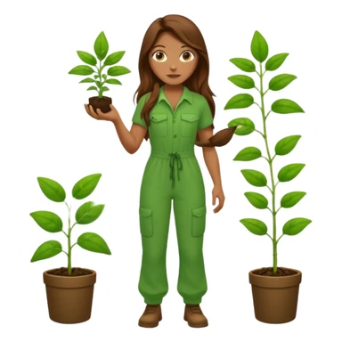 female hero for sustainability full body sticker