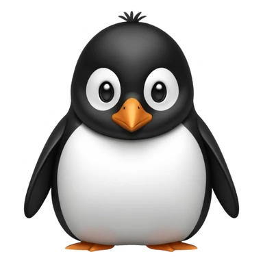 shocked penguin sticker