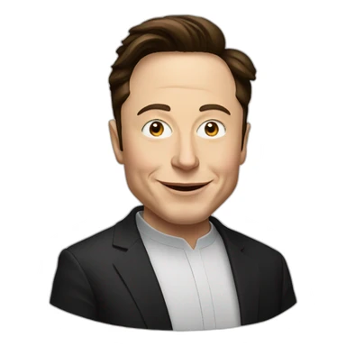 Elon musk as a Jew sticker