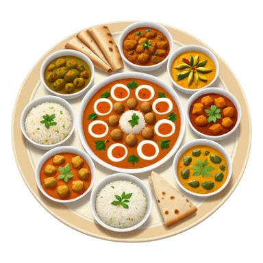 Indian food Thali sticker