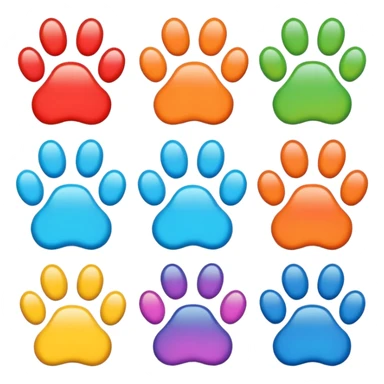 Paws with elements of others emoji1-2 sticker
