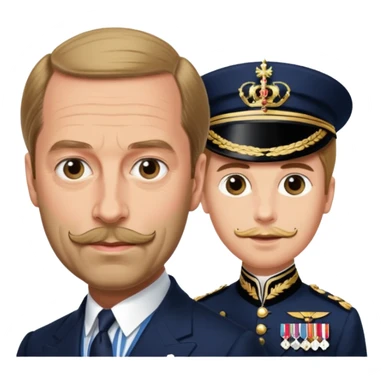 Prince George Duke Of Kent 5th Son of King George V but he don't have beard and he is husband of Princess Marina Of Greece And Denmark  sticker