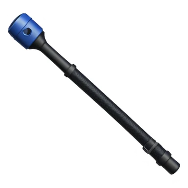 two police batons with grip sticker