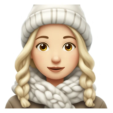 cozy beautiful finnish winter girl sticker