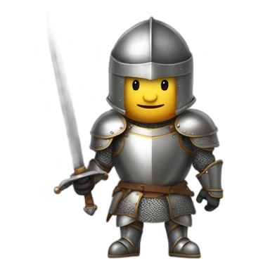 Knight Apple-in armor- with a sword sticker