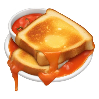 Grilled cheese with tomato soup  sticker