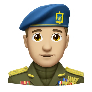 ukraine military man  sticker