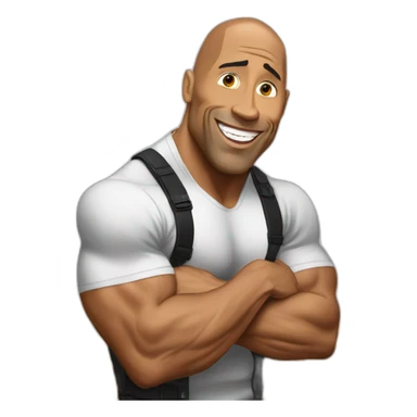 THE ROCK eat nuts and dance sticker