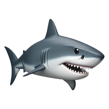 Shark with harts sticker
