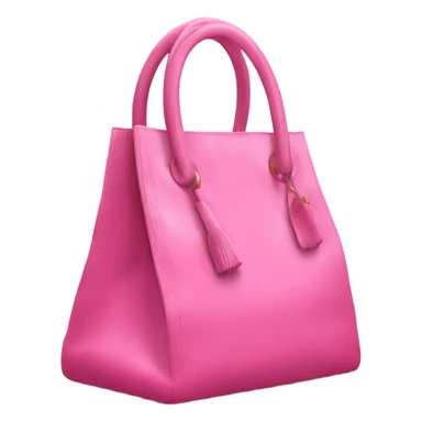 Pink Kelly bag with a scarf rapped around the handle sticker