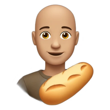 BALD BOY WITH GOATY BREAD  sticker