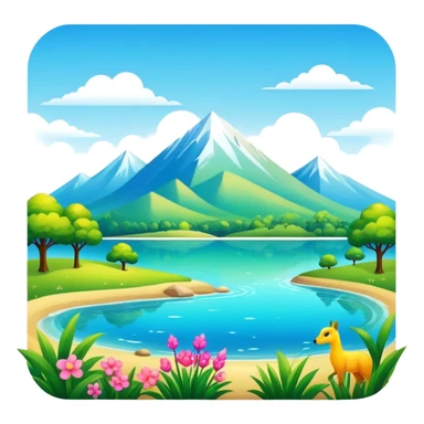  Glorious Shiny Sparkly Scenic Scenery Deco Wildlife sticker