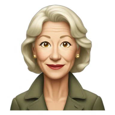 Helen mirren in a jeep sticker