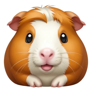 Guinea pig with a beak sticker