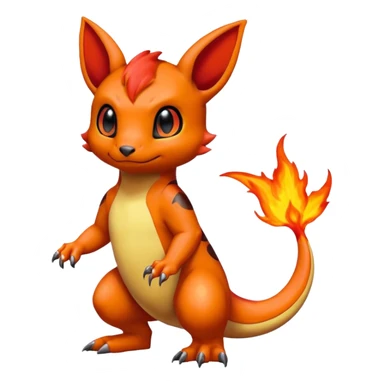 Umbreon-Charmander-Charmeleon-Guilmon-fusion sticker
