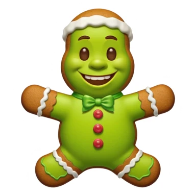 shrek gingerbread man sticker