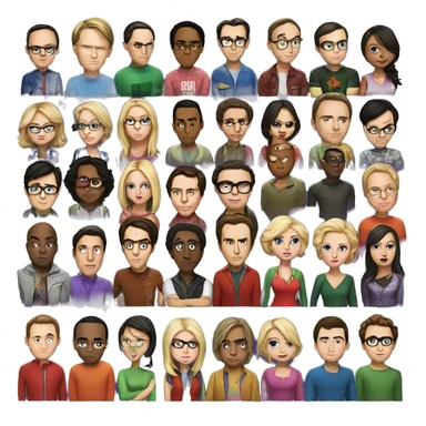 The Big Bang Theory Cast sticker
