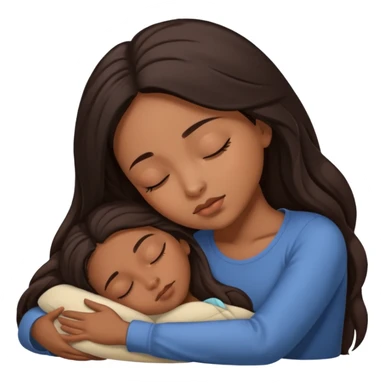 Morena dormindo sticker