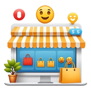commerce and shopping web
 sticker
