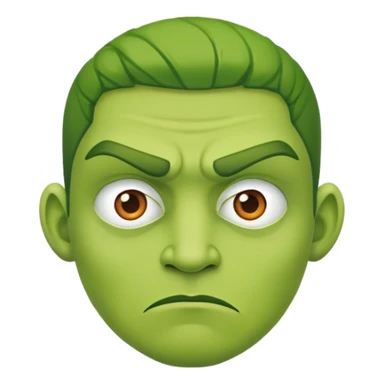 Man green with jealousy  sticker