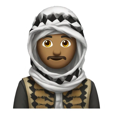 casul Clothe with keffiyeh sticker