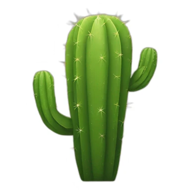 cactus with face palm in face sticker