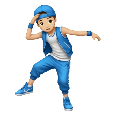 street dancer boy sticker