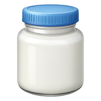 Jar of white paint sticker