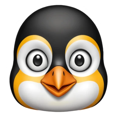 Pinguino maquillada con pestañas sticker