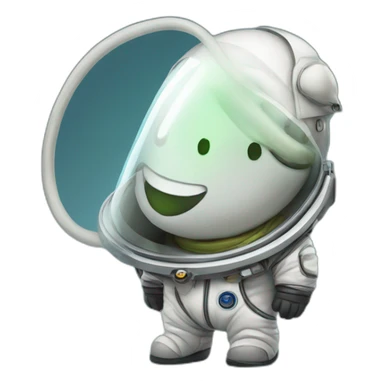 worm in a spacesuit sticker