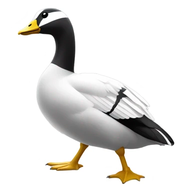 A goose and a bumble bee sticker