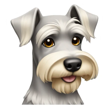 Blonde back of a schnauzer sticker