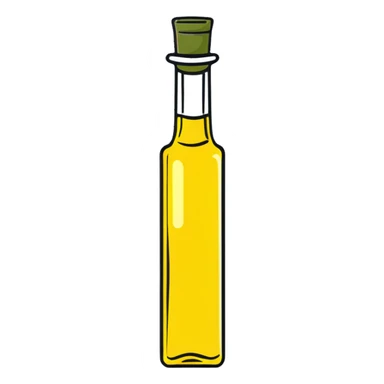 Olive oil bottle, Mediterranean anti-inflammatory ingredient sticker