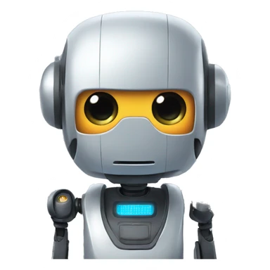 Friedly robot assistant sticker