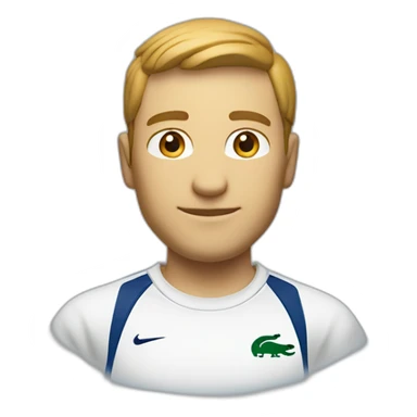 homme en survêtement lacoste sticker