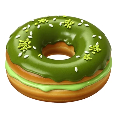 matcha doughnut sticker