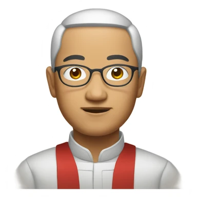 Asian scholar sticker