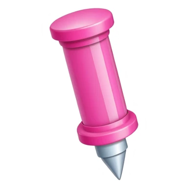 pink push pin  sticker