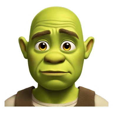 Shrek sad sticker