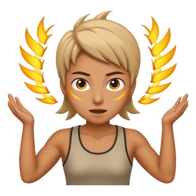 create a person emoji of Barcavibe is the superpower name Brings energy, momentum, and structure sticker