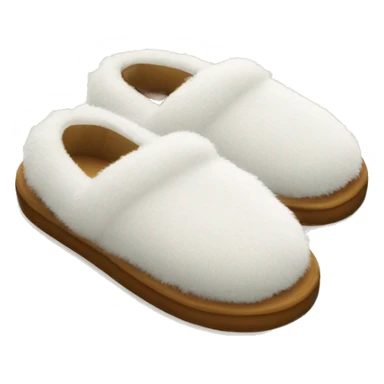 Fluffy slippers sticker