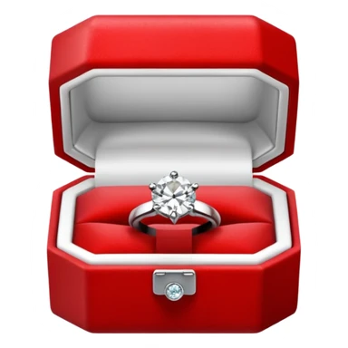 Diamond Ring in Simple Red Box sticker