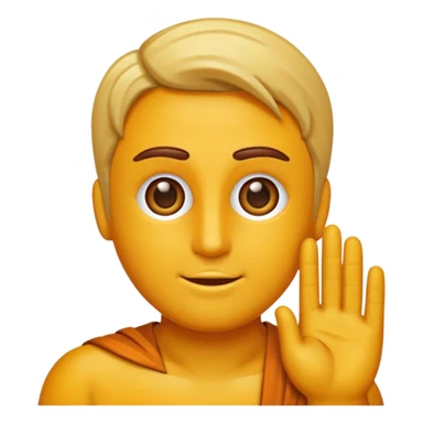 Orta parmak çeken bir sigma boy emojisi sticker