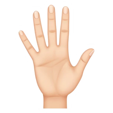 a hand with four fingers up sticker
