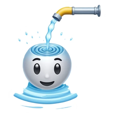 Spinning Water Drain sticker