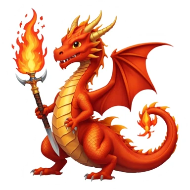a dragon breathing fire at a hero sticker