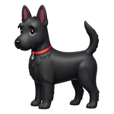 Scottie dog emoji sticker