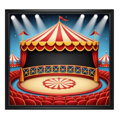 circus performance arena sticker