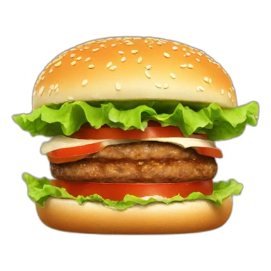 vegan burger sticker