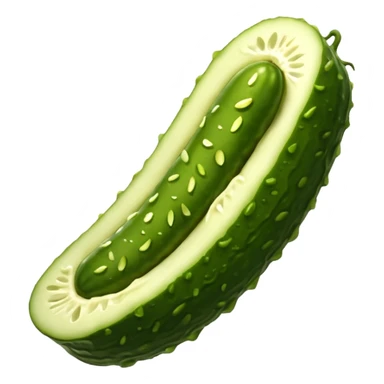 a sliced pickle sticker